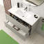 Menta 31.1" Wall Mounted Single Bathroom Vanity Base Only-665916632
