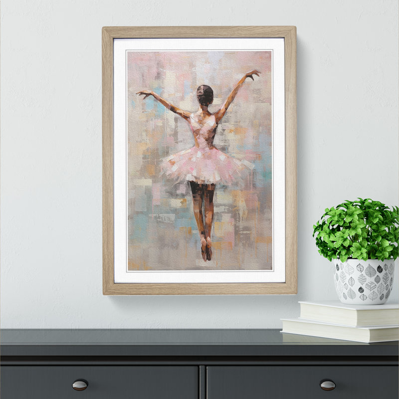 Single Picture Frame Print on Wood, 34cm H x 25cm W, Oak Framed