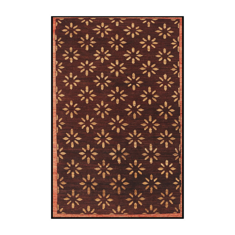 Tapis contemporain brun, Rectangle 3 pi x 5 pi