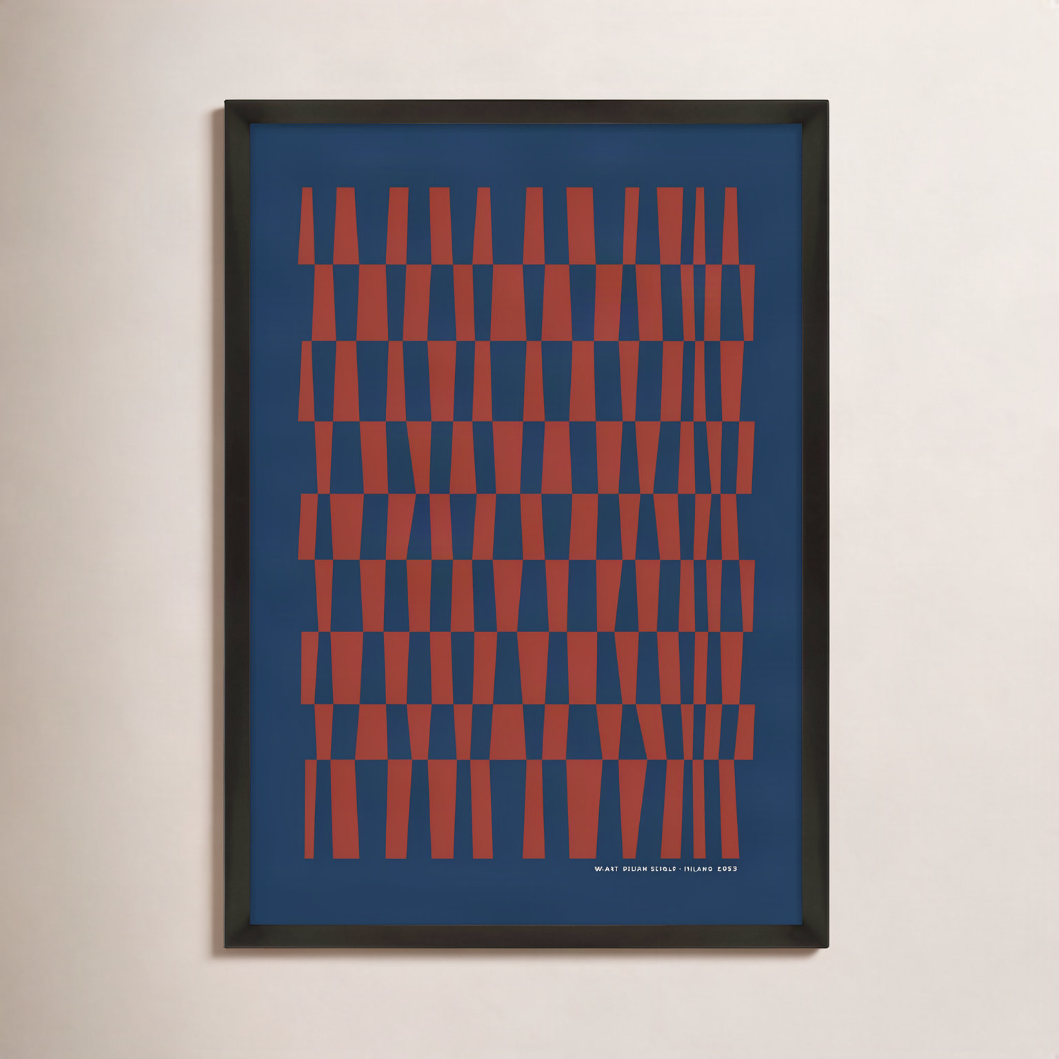 Vibrant Intersections 6 Print, Black Framed, 30" H x 21" W