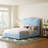 Upholstered Scalloped Bed-88320299-88320301