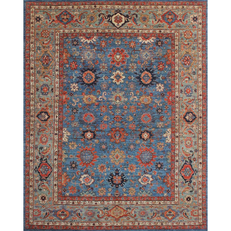 Transitional One-of-a-Kind Rectangle 8' X 10' Hand Knotted Area Rug