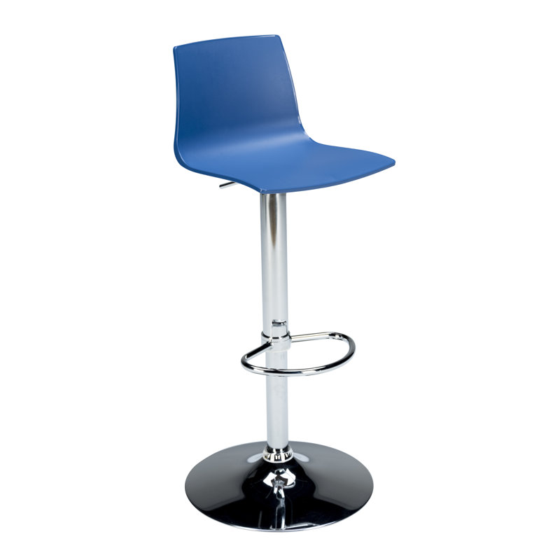 Imola Adjustable Height Bar Stool, Blue