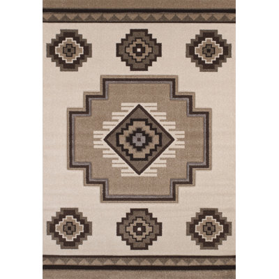 Tapis crème et brun Woodside