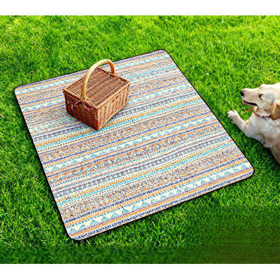 Couverture imperméable pour pique-nique, 3 couches, (orange)