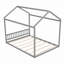 Queen Size Wooden House Bed With Headboard-1581309430