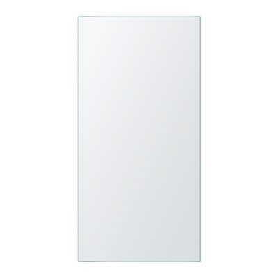 FINE FIXTURES Aluminum Frameless Recessed or Surface Mount Medicine Cabinet with 165° Soft-Close Hinges and Adjustable Glass Shelves