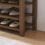 Banc à langer en bois d'hévéa réglable en hauteur avec siège confortable et rangement dissimulé, finition grain de bois naturel-134642276
