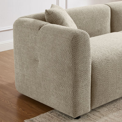 Jasey 95.28 Inch Boucle Upholstered Sofa