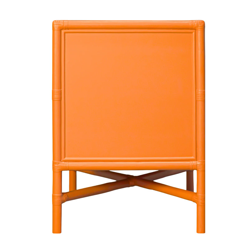 Venice 2 - Drawer Nightstand, Citrus Orange