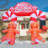 Christmas Inflatable 9.6 FT Christmas Archway Inflatable Gingerbread Inflatable Arch with Built-in LEDs