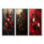 Abstrait bouquet de roses gothique foncé I - Collection d'art mural Roses-103180798-103180797-103180773