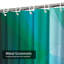 Rideau de douche coloré à rayures multicolores avec 12 crochets-554807274