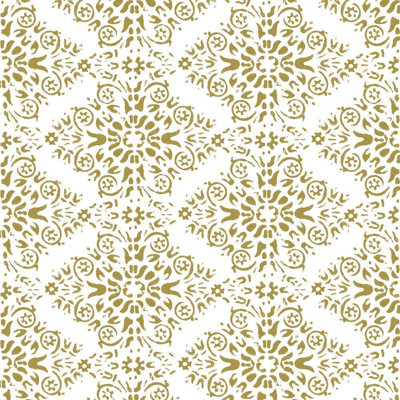 Lady Charlotte Timbre Damask 10' L x 25" W Peel and Stick Wallpaper Tile