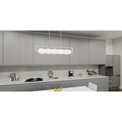 Dainah Integrated LED Polished Chrome Island Light