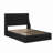 Full Bed Velvet Upholstered Platform Bed with Wingback Headboard – No Box Spring Needed