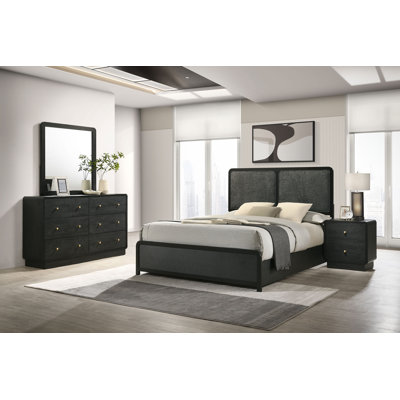 Cavelle 4-Piece Full Bedroom Set Black