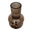 Vase en verre brun moderne