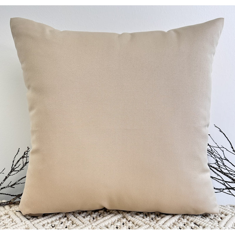 Square Cushion Cover, Beige