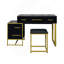 Ensemble de coiffeuse avec miroir, commode avec table de chevet et 4 tiroirs-296108322