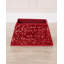 Red Sequin Square Christmas Tree Collar, 36cm