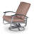 Askar Swivel Powder Coated Aluminum Outdoor Lounge Chair-19643682-19643656-19643685