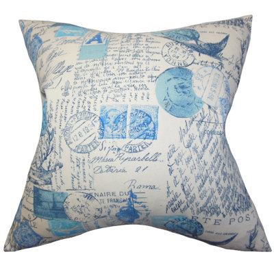 Winsome Cotton Reversible Throw Pillow