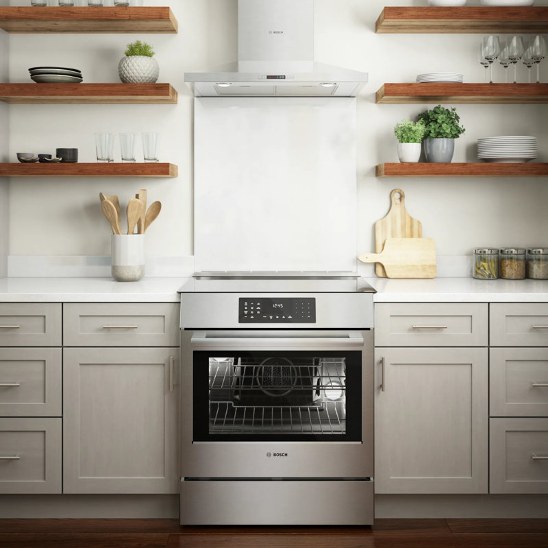 800 Series 31.5" Slide-In Electric Range, Silver