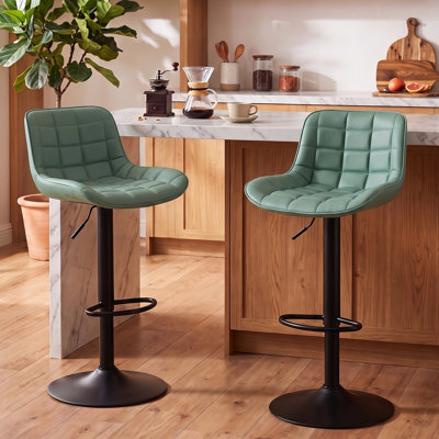 Tabouret de bar pivotant à hauteur réglable Zager
