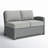 Regina 52.75" Wicker Outdoor Single-Arm Loveseat-241955426-241925460
