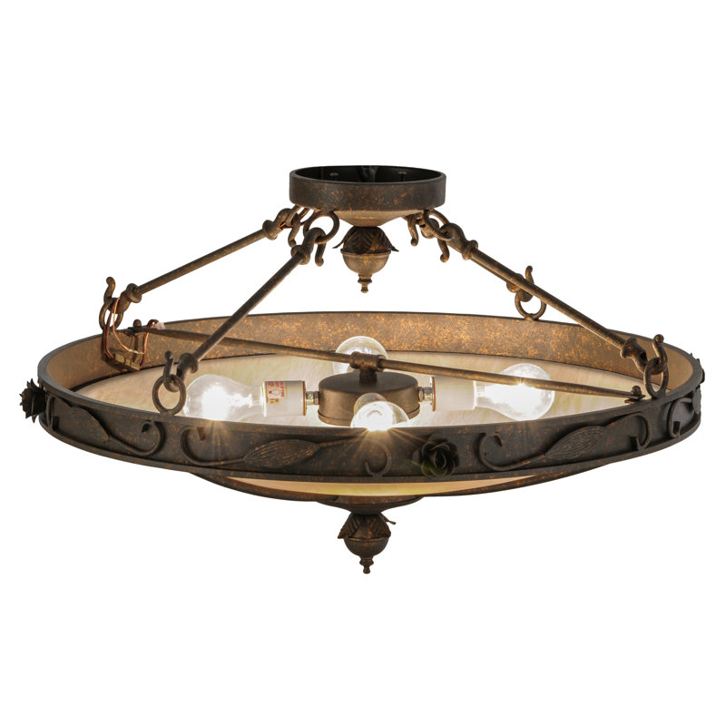 4 - Light Semi Flush Mount