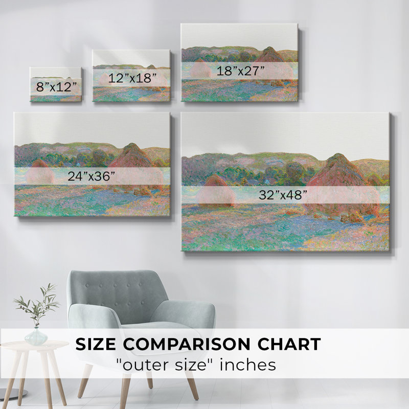 Paysage rétro CLCL, H 9 po x l 13 po x P 1,5 po, Toile tendue