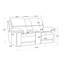 Canapé inclinable 79,5 po en similicuir avec accoudoirs coussinés, canapés et canapés