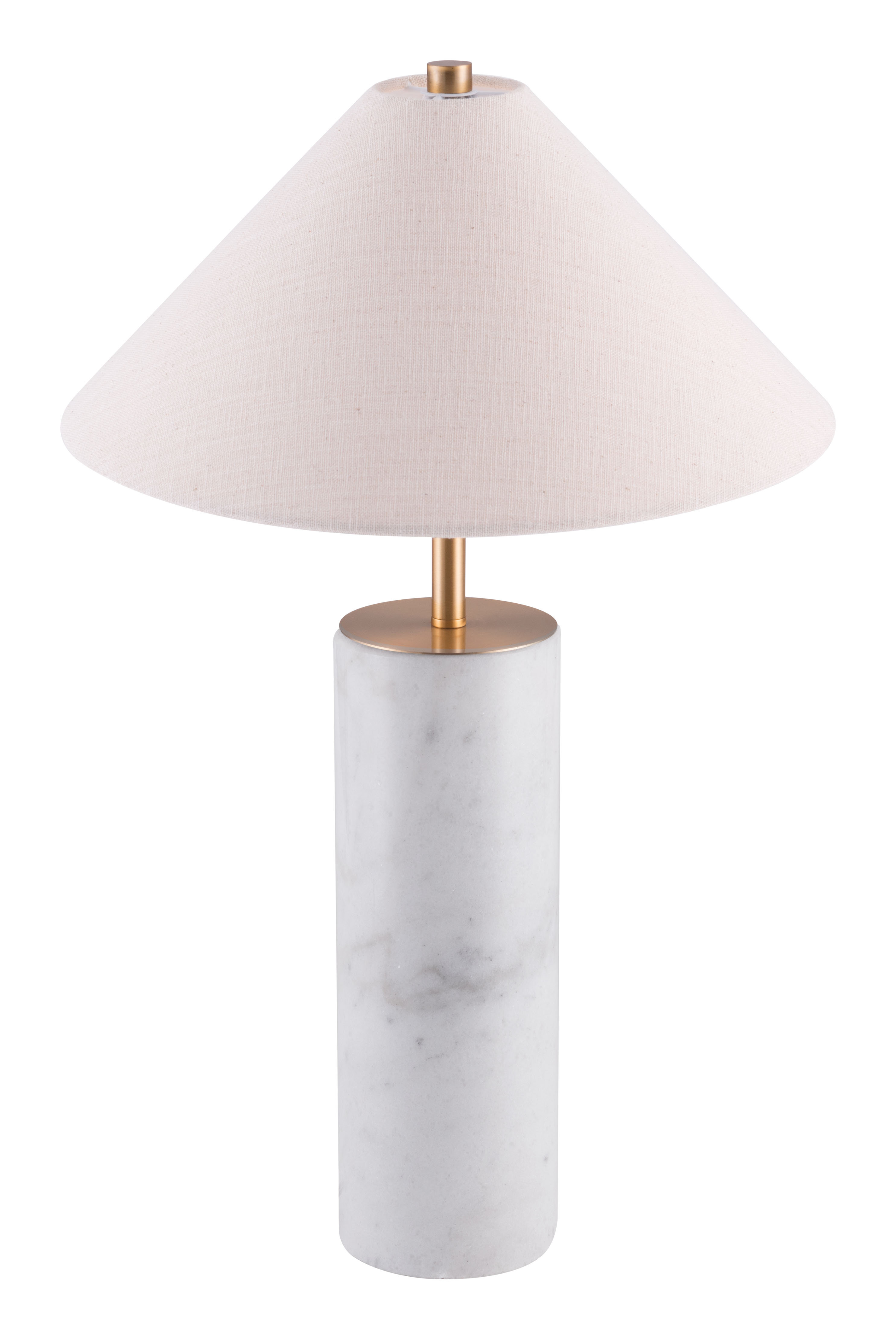 Zuo Hospitality Table Lamp Beige & White | Wayfair