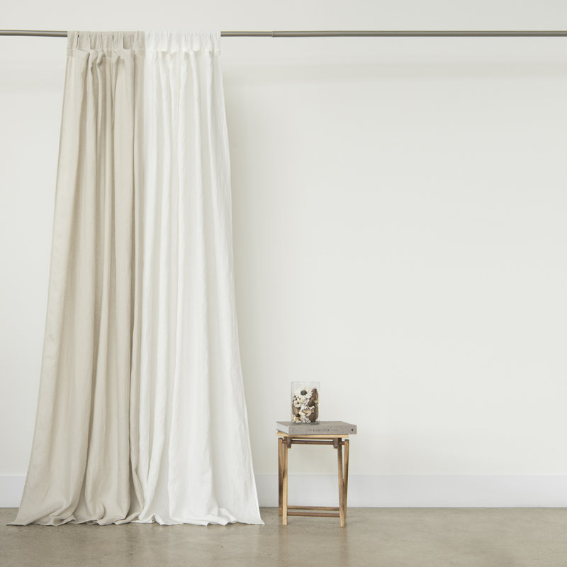 Abelia Semi Sheer Curtain, Ivory