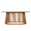 Table de salle à manger de style moderne Mid-Century en bois d'acacia Kelston