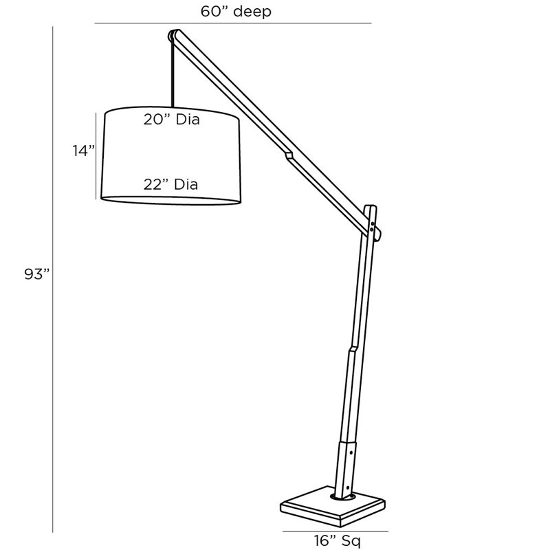 Sarsa Arched Floor Lamp