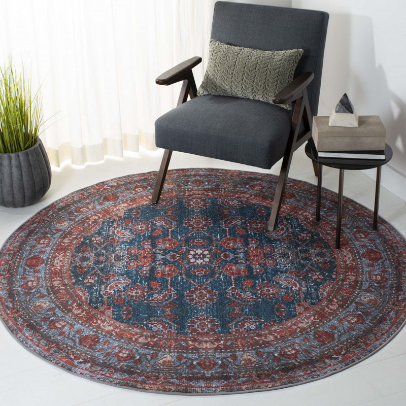 Tucson Performance Machine Washable Oriental Rug, Round 6'