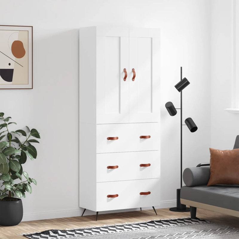 Goudreau 69.5 cm W Highboard, White