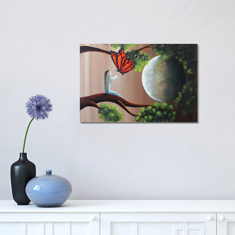 Summer Dreaming 1 Piece Painting on Canvas, 30.48 cm H x 45.72 cm W, Wrapped Canvas