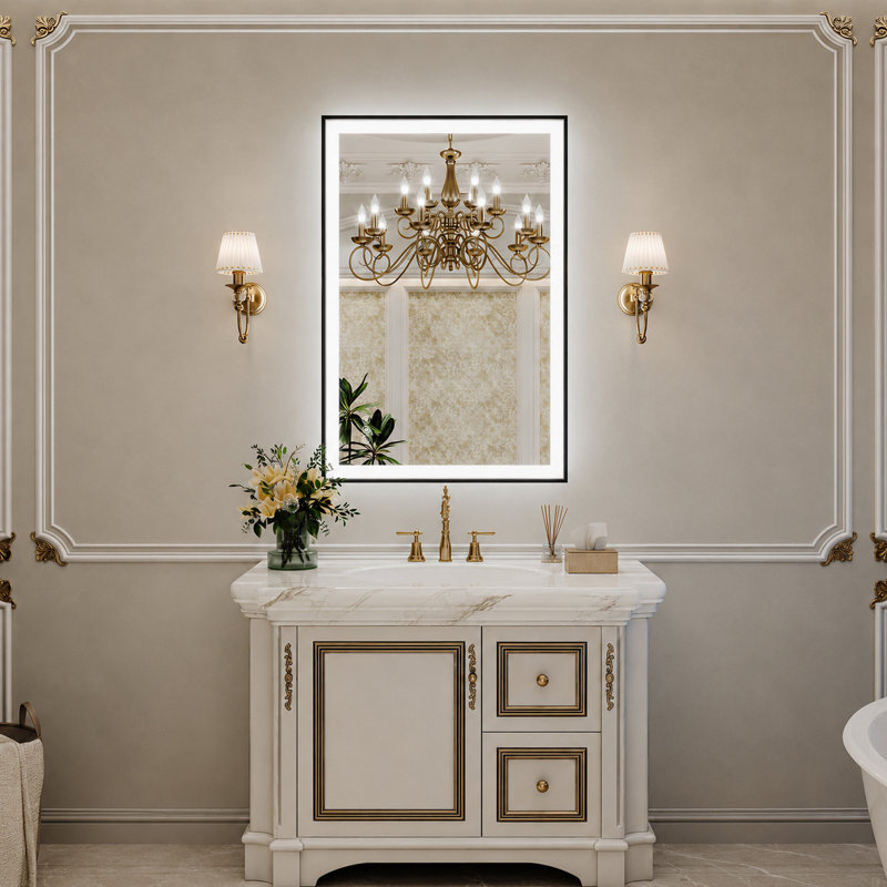 Miroir de salle de bain Lunara, 36 po x 24 po