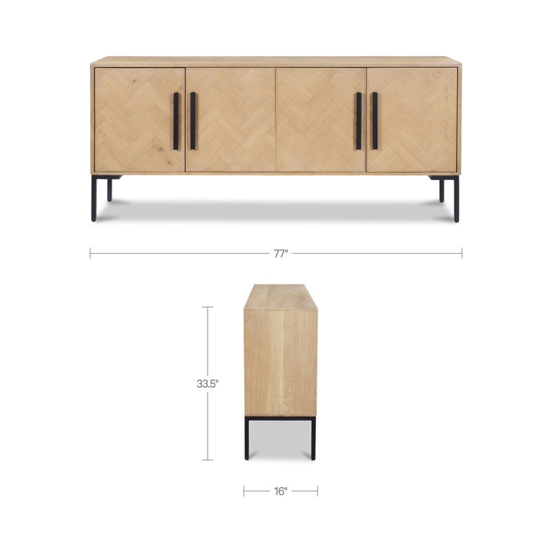 Fishbone 77'' W Sideboard