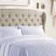 Lit tapissier en tissu, base de lit à hauteur réglable capitonnée-293809456-293809459