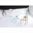 Rectangular Tempered Glass Dining Table with Iron Frame (59.06")