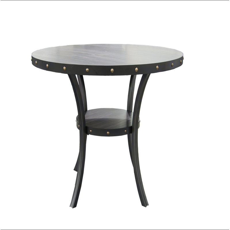 Table de salle à manger ronde en bois 1pc