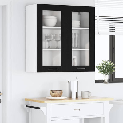 Vidaxl Hanging Cabinet With Storage Riga Grey Sonoma 60 X 31 X 80 Cm