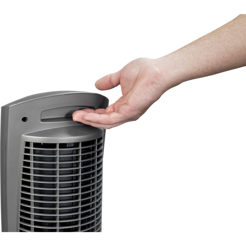 Lasko 52" Gray Adjustable Oscillating Pedestal Fan with Remote