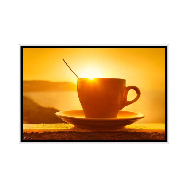 Wake Up by Ben Heine - Print on Canvas, 101.6 cm H x 66.04 cm W, White Framed