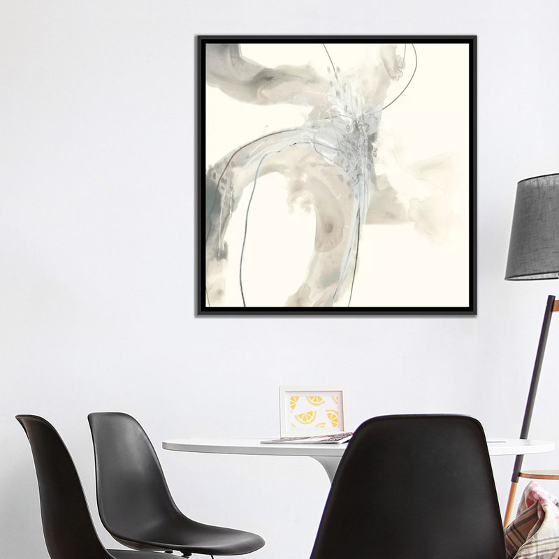 « divination ii », reproduction sur toile, H 18 po x l 18 po x P 1,5 po, Toile avec cadre noir, Pas de tapis
