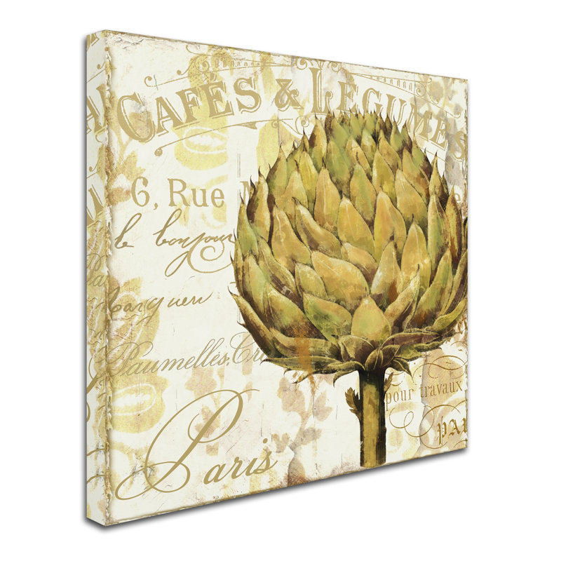 Cafe d'Or II Artichoke Graphic Art on Canvas